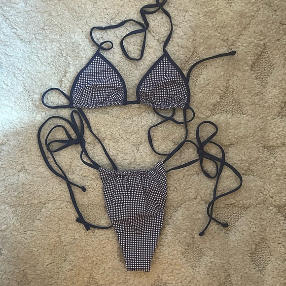 Frankie's Bikinis Other - frankie’s blue gingham bikini